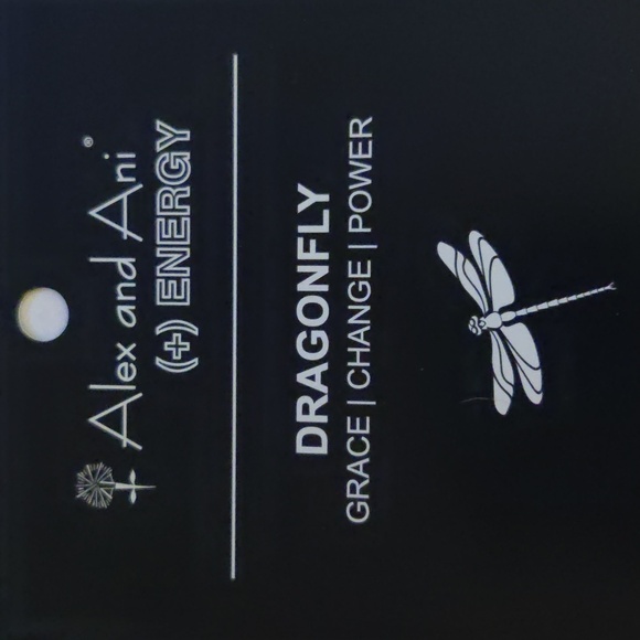 Alex and Ani Women's Gold Tone Bracelet - Dragonfly - Picture 3 of 4